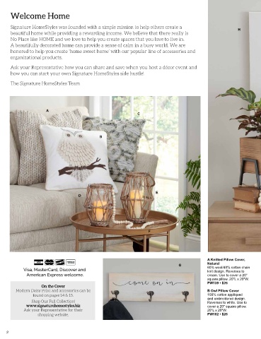 Signature Homestyles 2018 Catalog